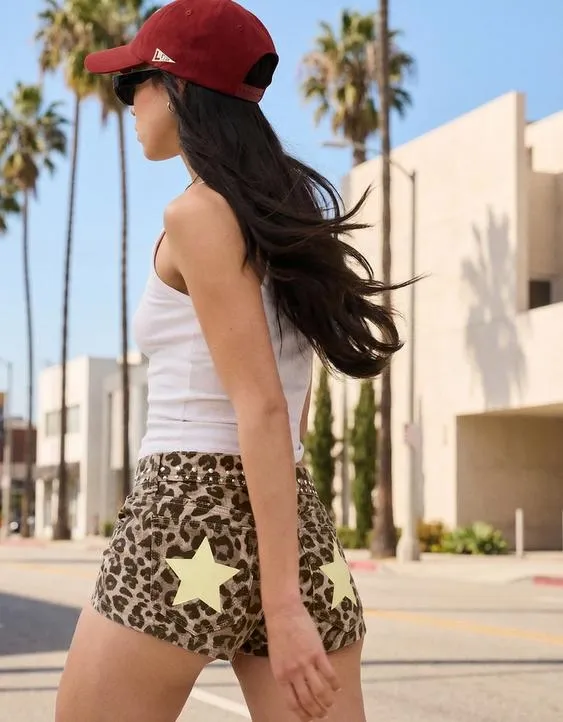 Шорты из твила с заклепками- Заказать в России