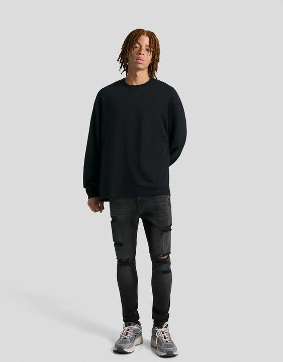 Bershka Джинсы суперскинни с разрезами купить с доставкой.