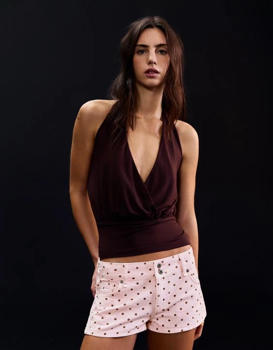 Bershka Шорты в горошек купить с доставкой.