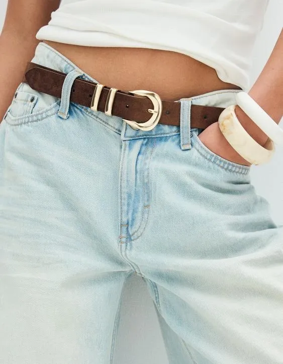 Ремень с пряжкой из искусственной кожи- Заказать в России