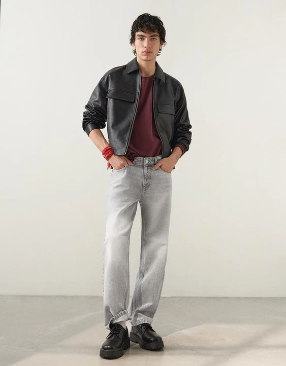 Bershka Джинсы прямого кроя