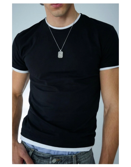 Bershka Футболка с отворотами на рукавах