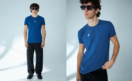 Футболка с отворотами на рукавах- Заказать в России