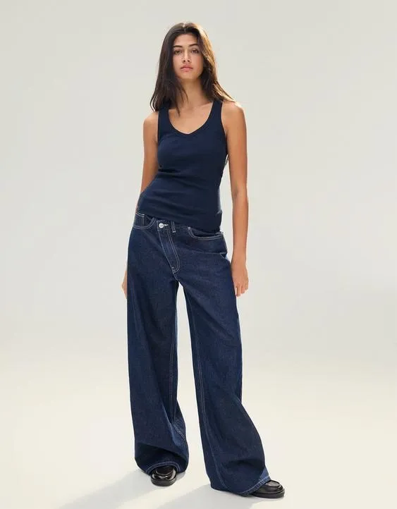 Базовая майка в рубчик- Заказать в России