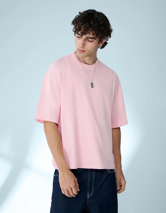 Bershka Футболка геометрического кроя с короткими рукавами