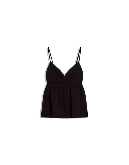 Топ на бретелях с воланами- Заказать в России