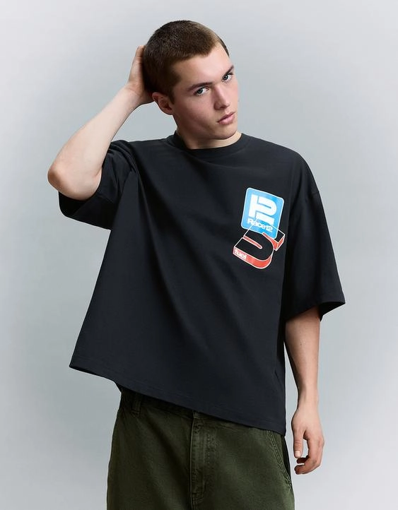 Bershka Футболка с принтом