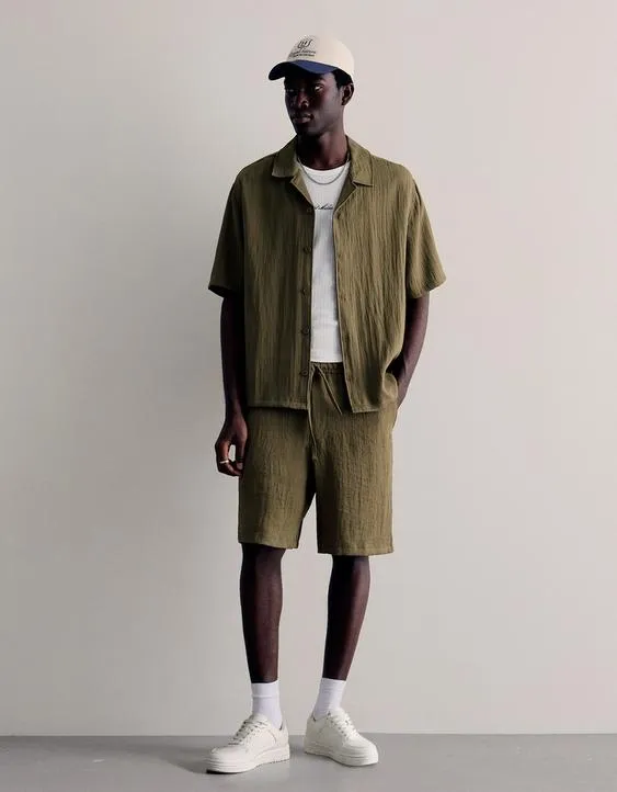 Шорты-джоггеры в стиле рустик- Заказать в России