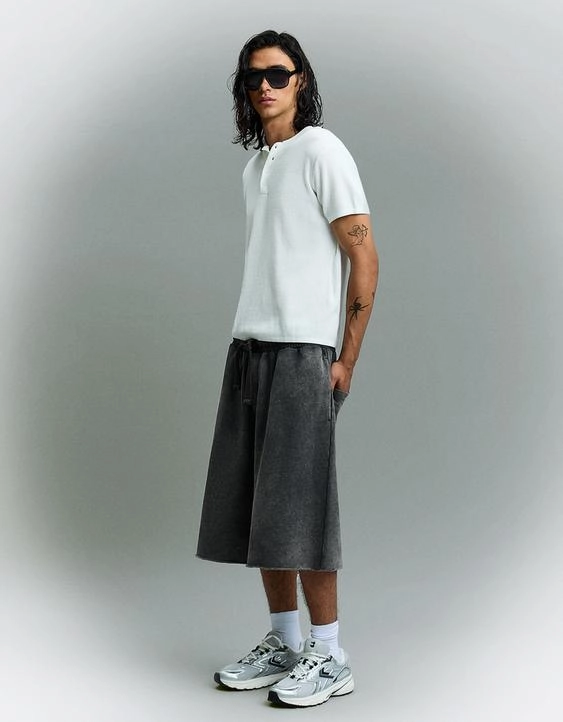 Шорты-джоггеры из мягкой ткани