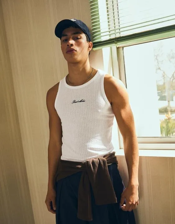 Майка на бретелях с принтом- Заказать в России