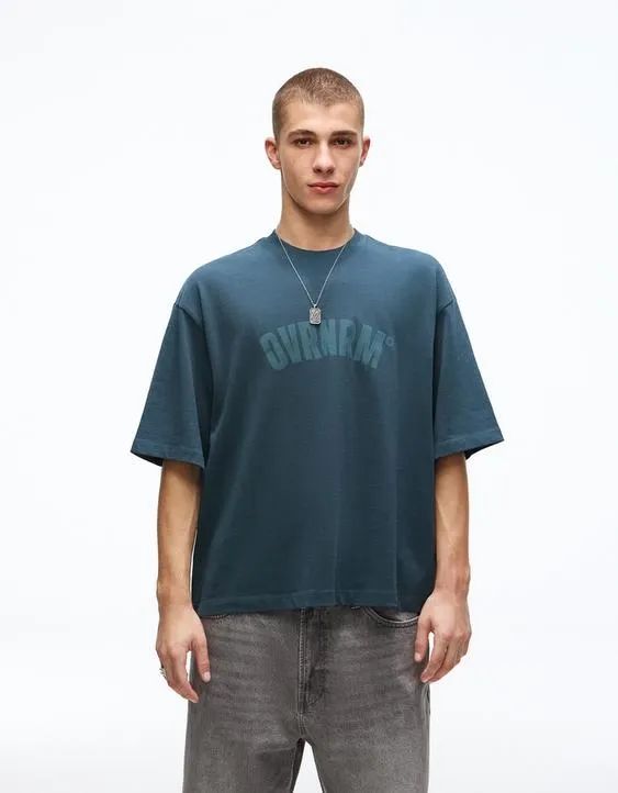 Футболка с короткими рукавами и принтом- Заказать в России