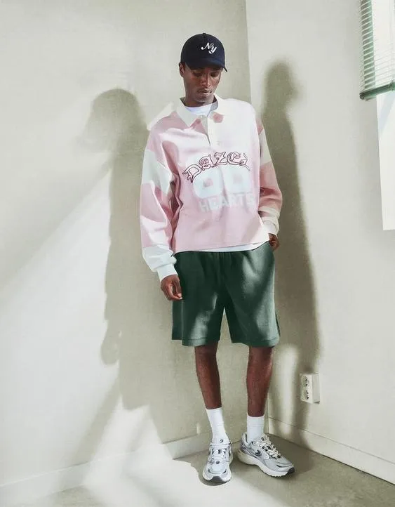 Шорты-бермуды из твила- Заказать в России