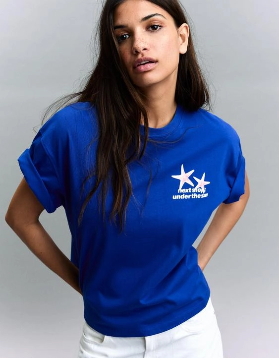 Футболка оверсайз с принтом- Заказать в России