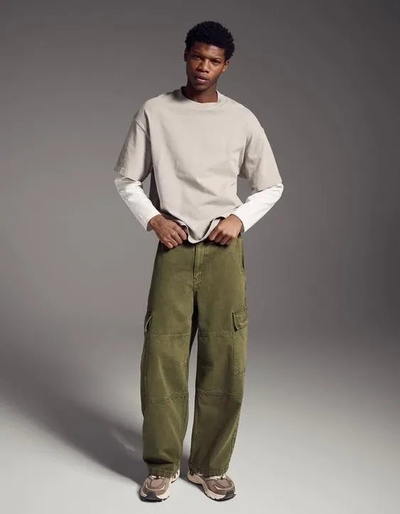 Джинсы-парашюты карго- Заказать в России