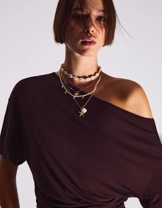 Bershka Набор из четырех ожерелий в морском стиле