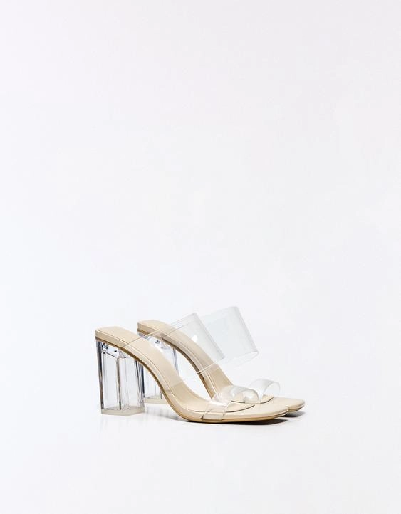 Bershka Прозрачные виниловые босоножки BERSHKA купить с доставкой.