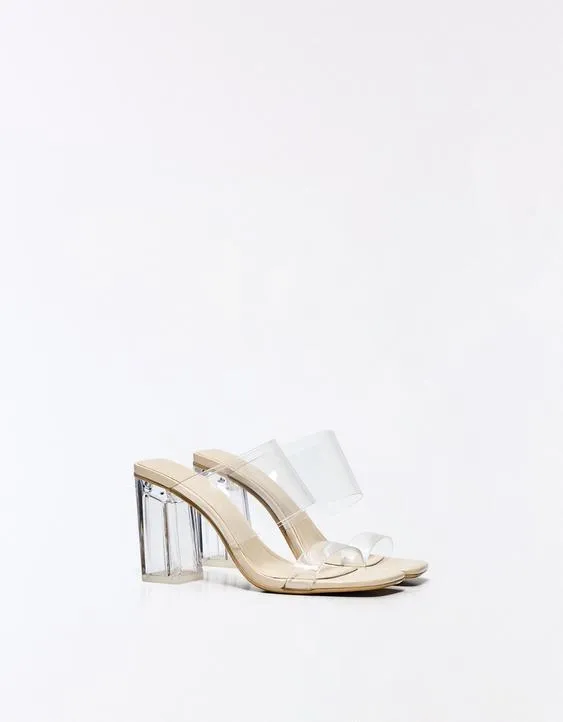 Bershka Прозрачные виниловые босоножки BERSHKA