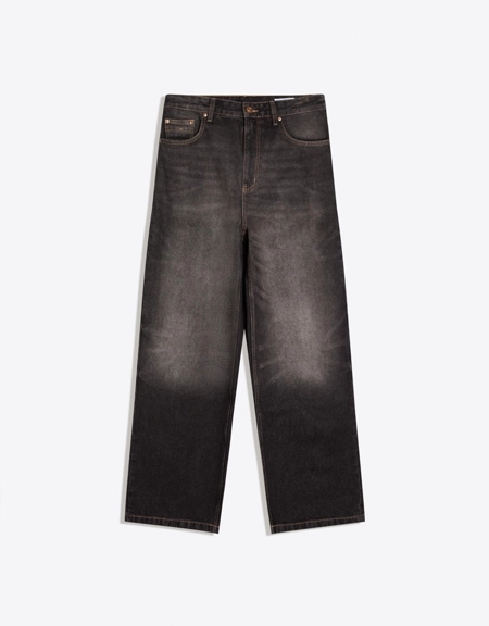 Bershka Джинсы очень свободного кроя с вышивкой купить с доставкой.