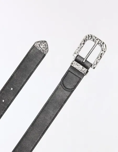 Ремень с кованой пряжкой- Заказать в России