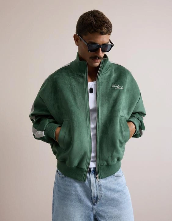 Bershka Куртка свободного кроя из искусственной замши