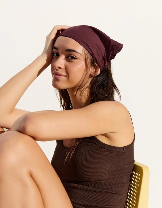 Bershka Бандана с меховыми воланами