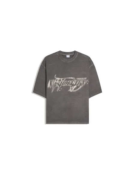 Футболка свободного кроя с принтом