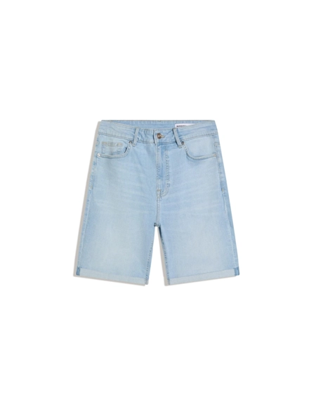 Bershka Джинсовые шорты с отворотами