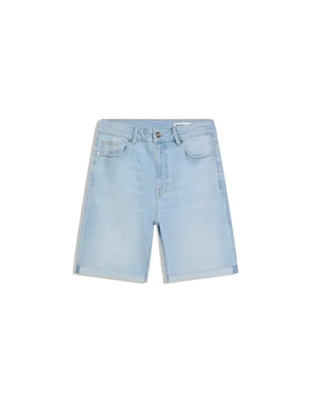 Джинсовые шорты с отворотами