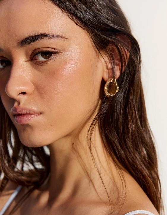 Bershka Серьги с камнем