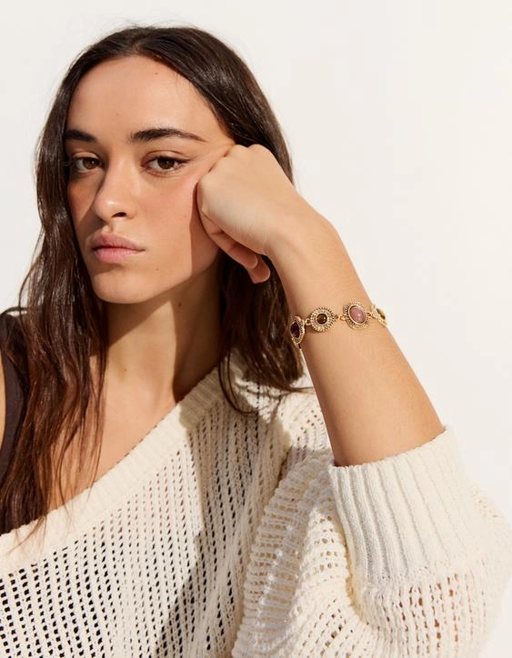 Bershka Браслет-цепочка с камнями