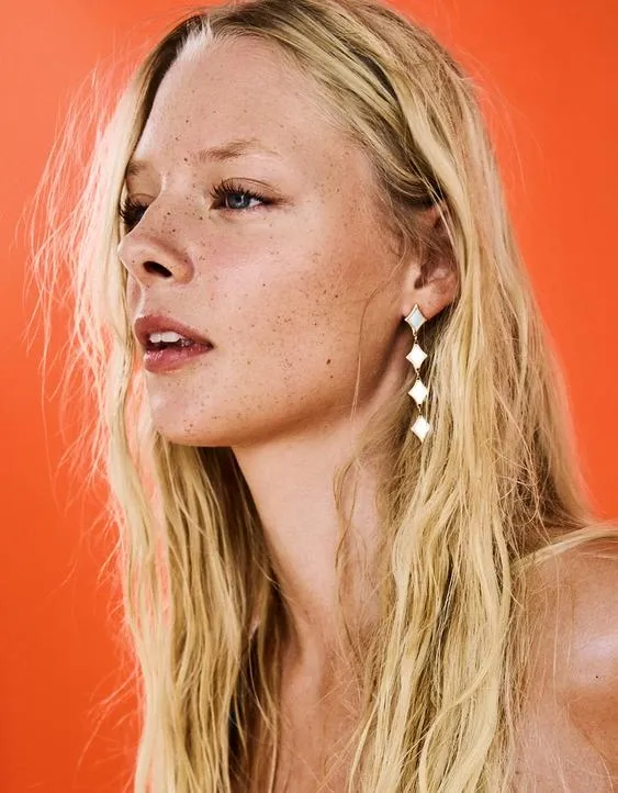 Каскадные серьги с зеркальными элементами- Заказать в России