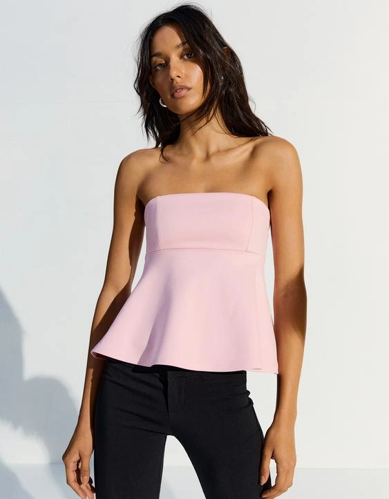 Bershka Топ-бандо с баской
