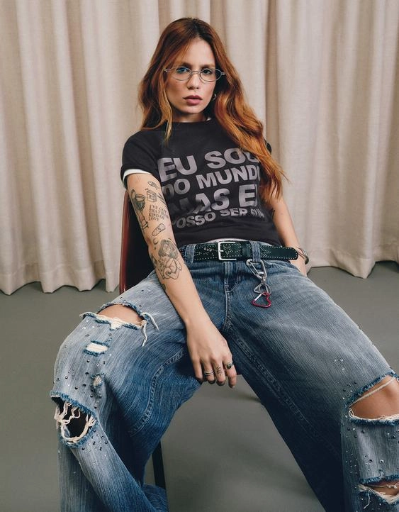 Bershka Футболка с принтом из коллекции CAROL BIAZIN