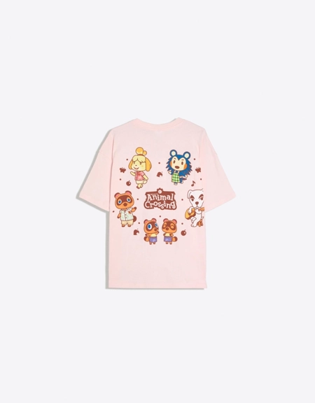 Bershka Футболка BERSHKA с принтом ANIMAL CROSSING в стиле OVERSIZE купить с доставкой.