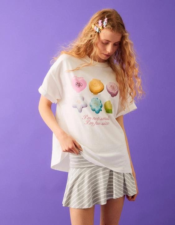 Bershka Футболка оверсайз POLLY POCKET