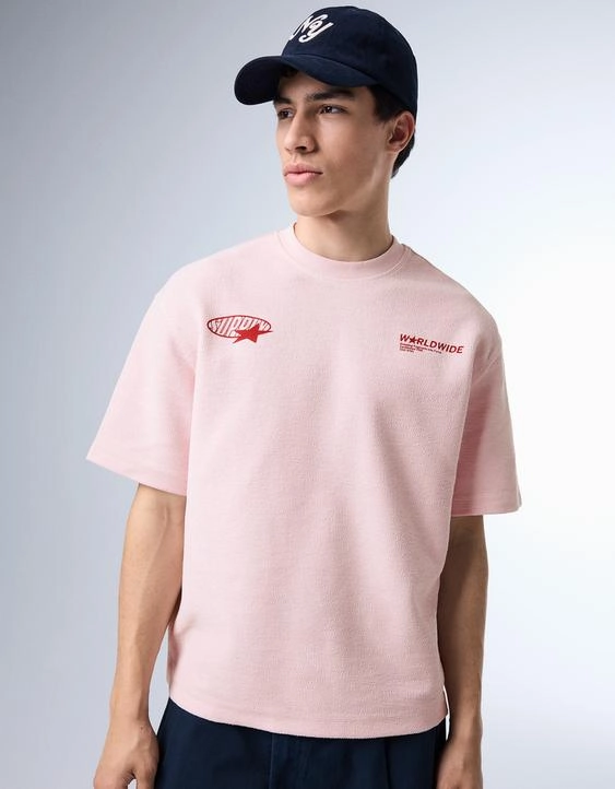 Bershka Футболка из мягкой ткани с принтом купить с доставкой.