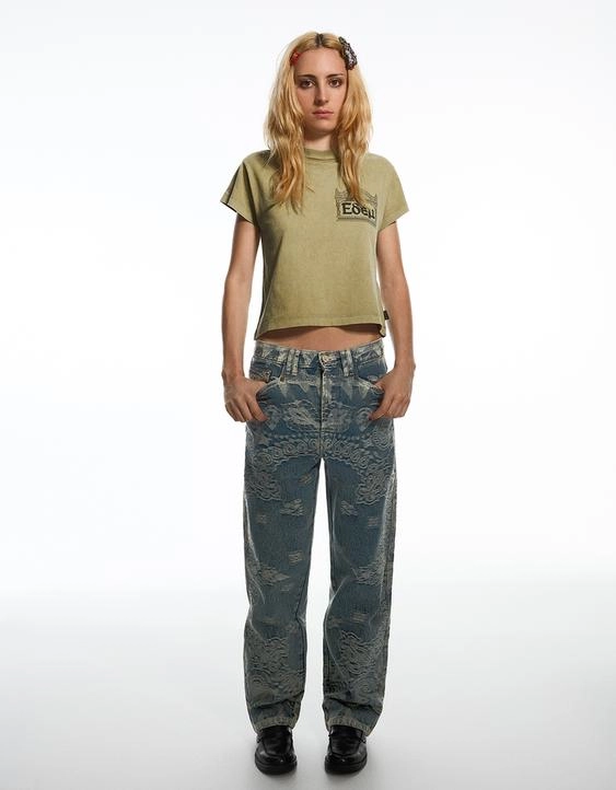 Bershka Футболка классического кроя ARIES X BERSHKA