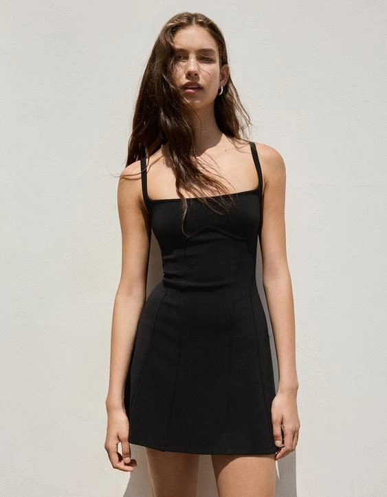 Bershka Мини-платье с корсетом
