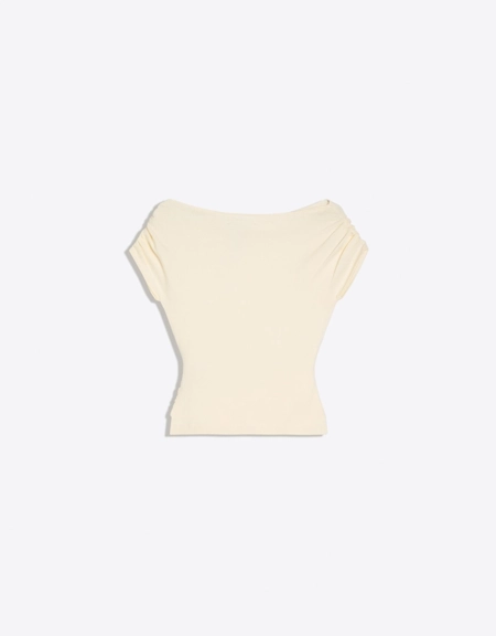 Bershka Футболка асимметричного кроя с поясом купить с доставкой.
