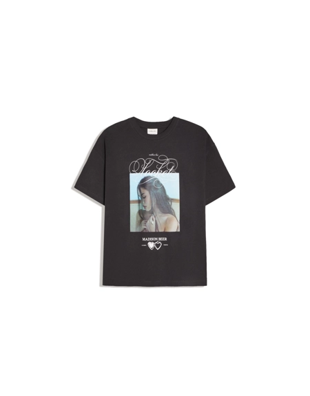 Bershka Футболка оверсайз MADISON BEER
