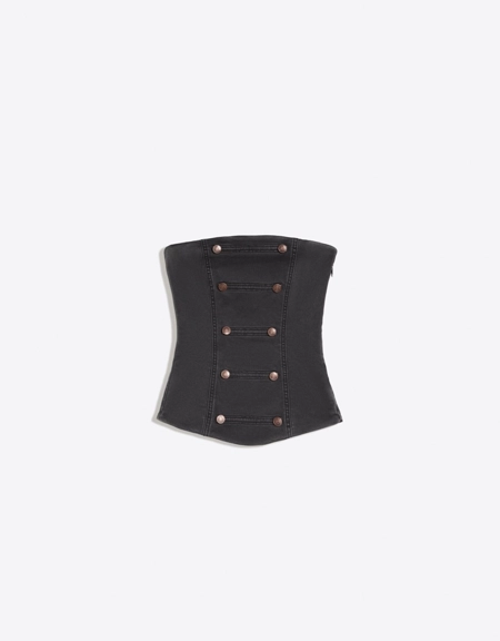 Bershka Топ бандо на пуговицах