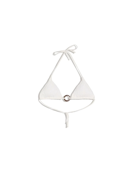 Lace triangle bikini top- Заказать в России