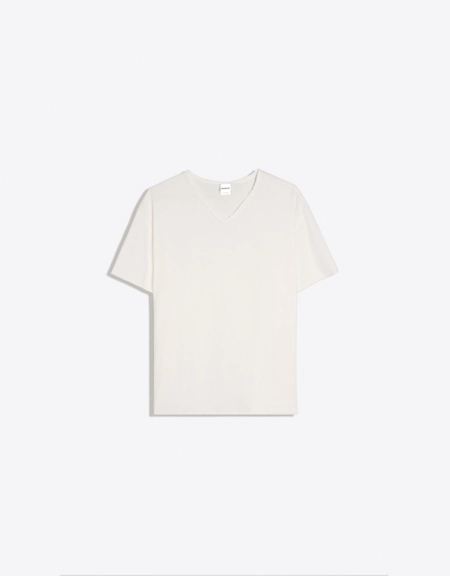 Bershka Футболка с V-образным вырезом и короткими рукавами купить с доставкой.
