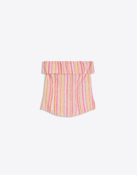 Bershka Топ-бандо в полоску купить с доставкой.