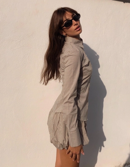 Bershka Юбка-шорты баллон из поплина