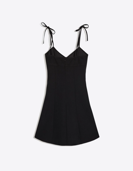 Bershka Мини-платье на бретелях с бантами