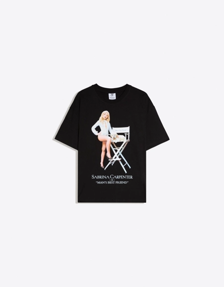 Bershka Футболка оверсайз с принтом SABRINA CARPENTER купить с доставкой.