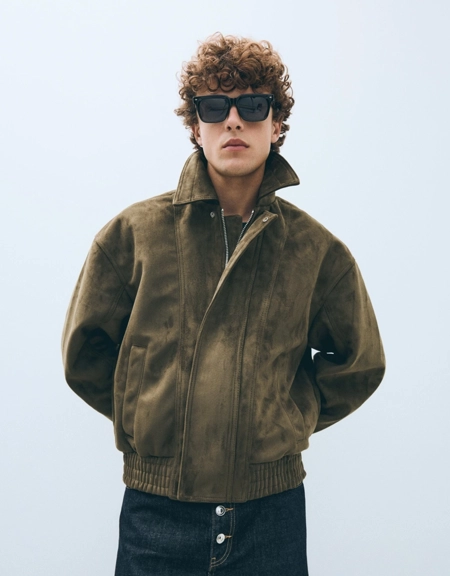 Bershka Куртка из искусственной замши
