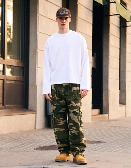 Bershka Брюки-карго с заниженным шаговым швом