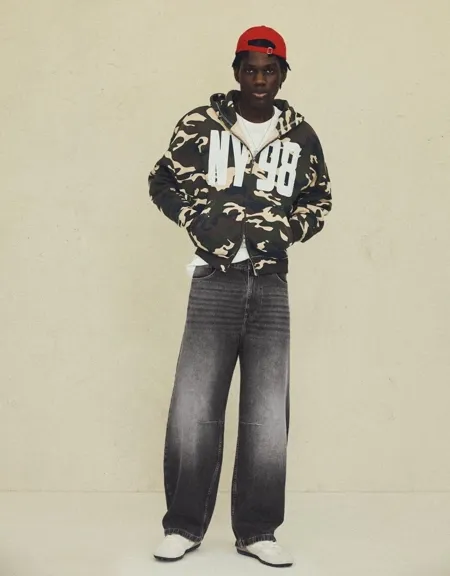Neobarrel jeans with back buckle- Заказать в России